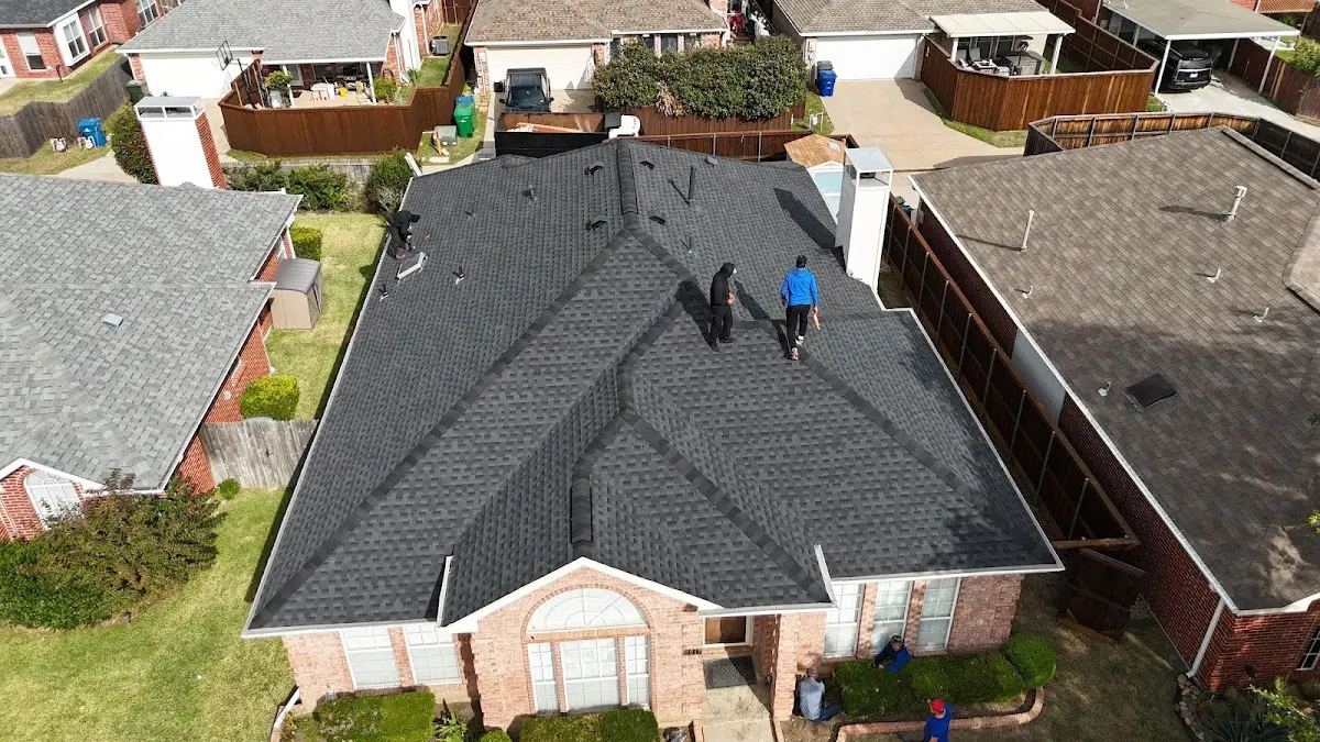 Slate & Tile Roof Repair work in progress on a Tallahassee property
